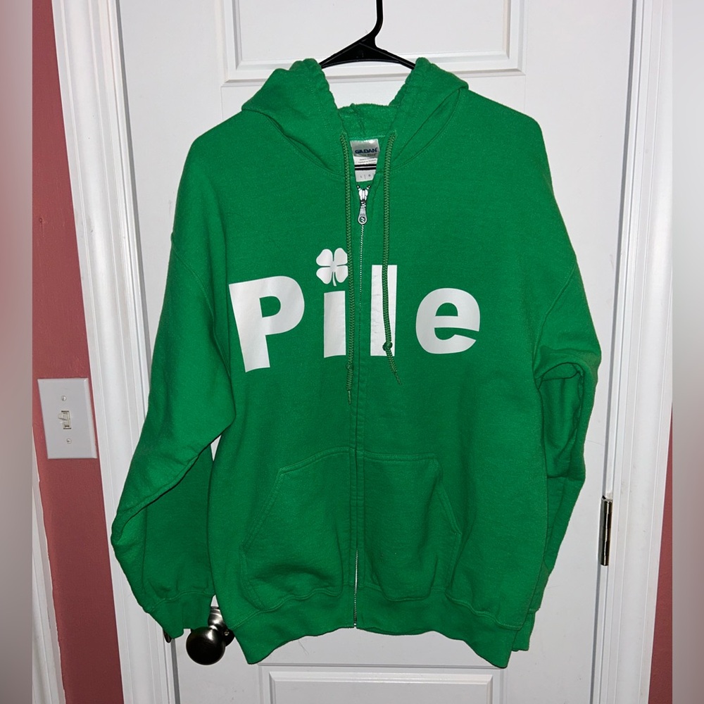 GILDAN Green St. Patrick's Day "Pile" Hoodie